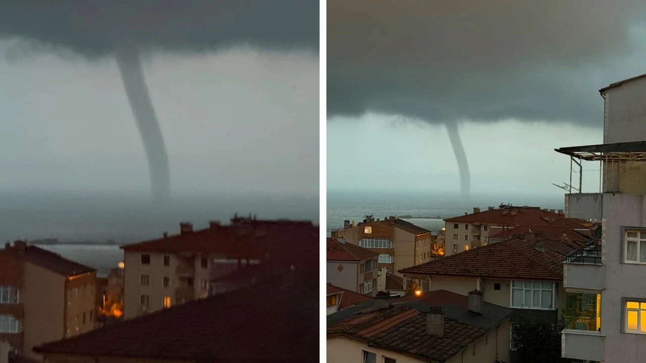 Ereğli'de denizde hortum oluştu