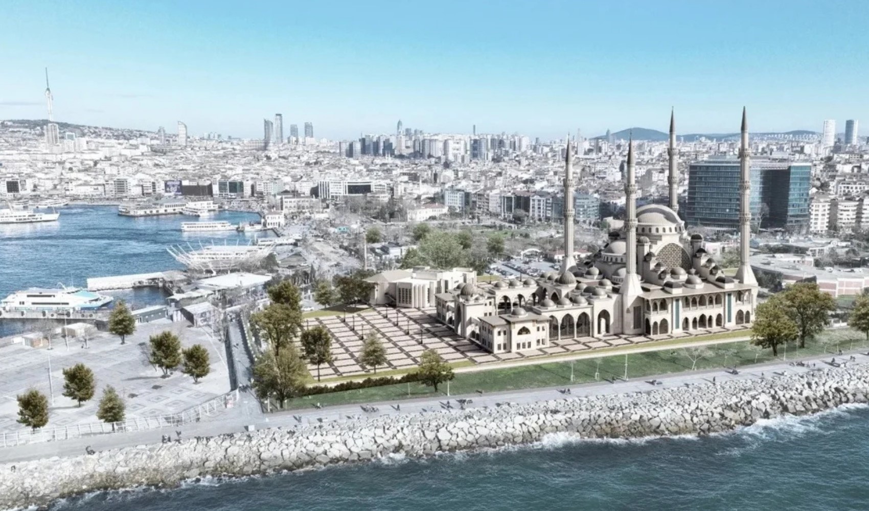Kadıköy Rıhtım’da cami ve otopark inşaatı başladı