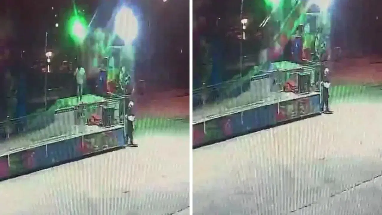 Lunaparkta kamikaze operatöre çarptı: Feci ölüm kamerada