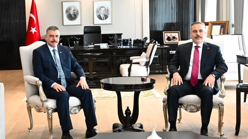 İçişleri Bakanı Çiftçi İle Dışişleri Bakanı Fidan bölgesel meseleleri ele aldı