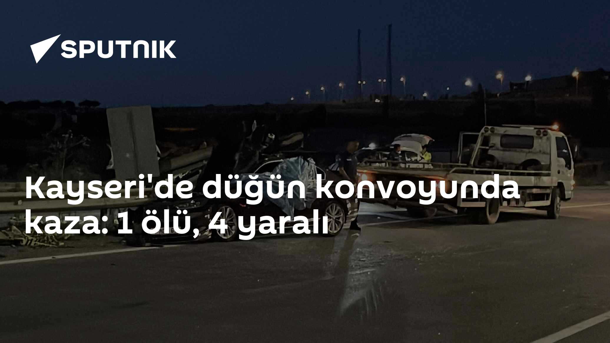 Kayseri'de düğün konvoyunda kaza: 1 ölü, 4 yaralı