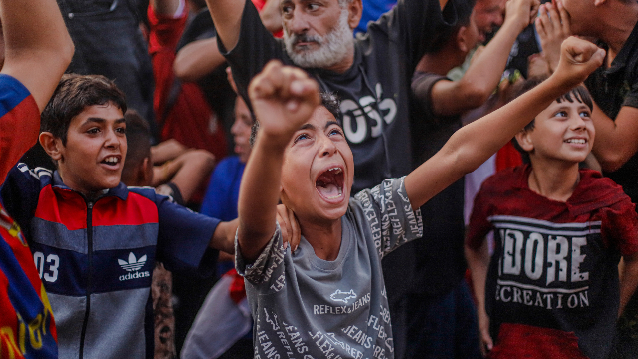 Enkazın arasında final heyecanı: Gazze’nin tercihi İspanya'ydı