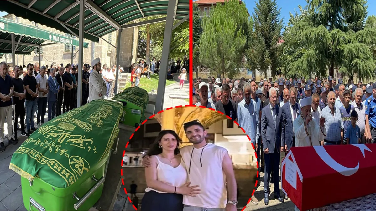 Afyonkarahisar'daki feci kazada hayatlarını kaybetmişlerdi: Uzman çavuş, eşi ve 8 aylık bebekleri toprağa verildi