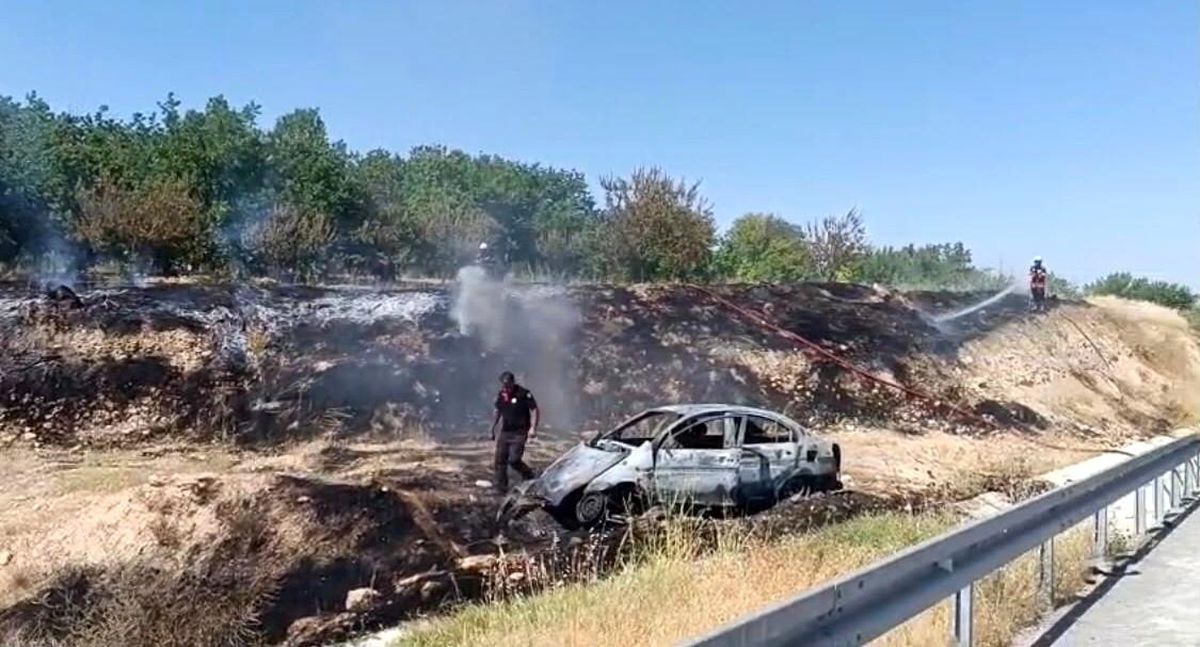 Bariyerlere çarpan otomobil alev almıştı: Ağır yaralanan sürücü hayatını kaybetti