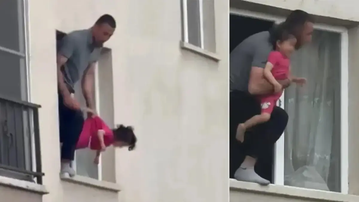 Etimesgut'ta dehşet anları! 3 yaşındaki evladını rehin aldı; vurularak durduruldu