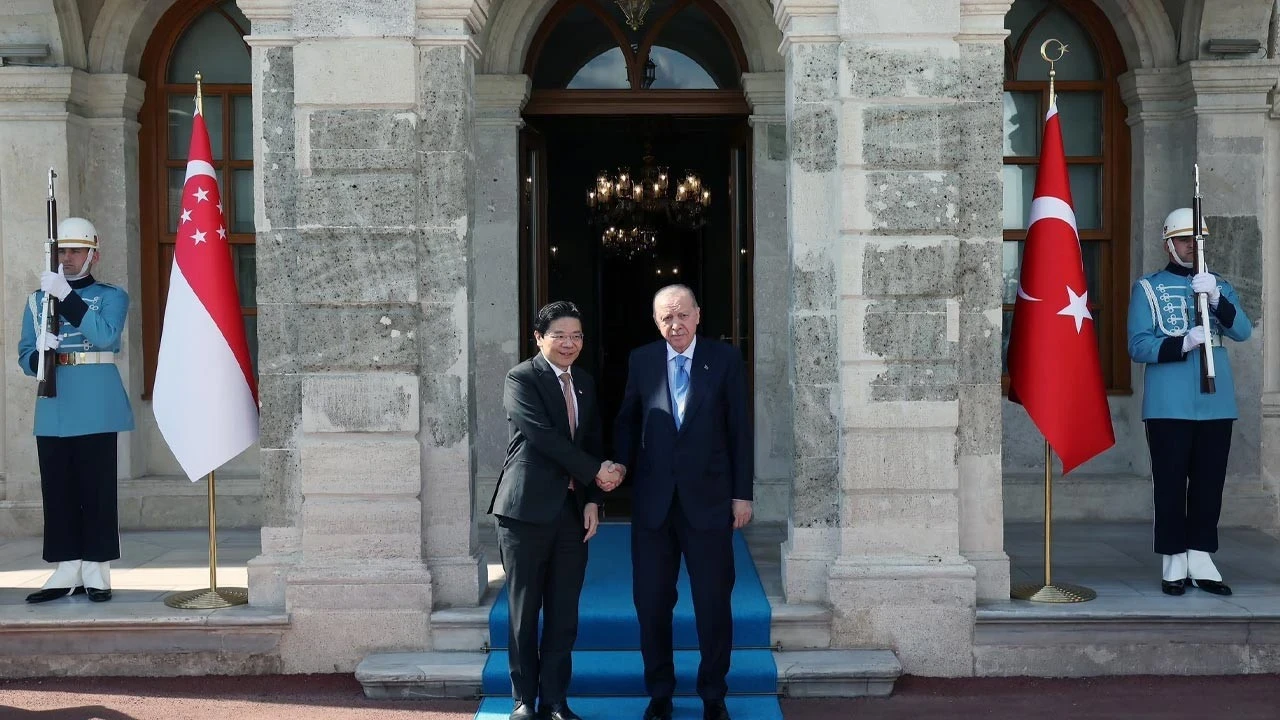 Cumhurbaşkanı Erdoğan, Singapur Başbakanı Wong'u kabul etti
