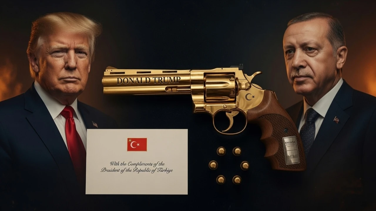 Erdoğan sadece Trump'a altın kaplamalı tabanca hediye etmiş