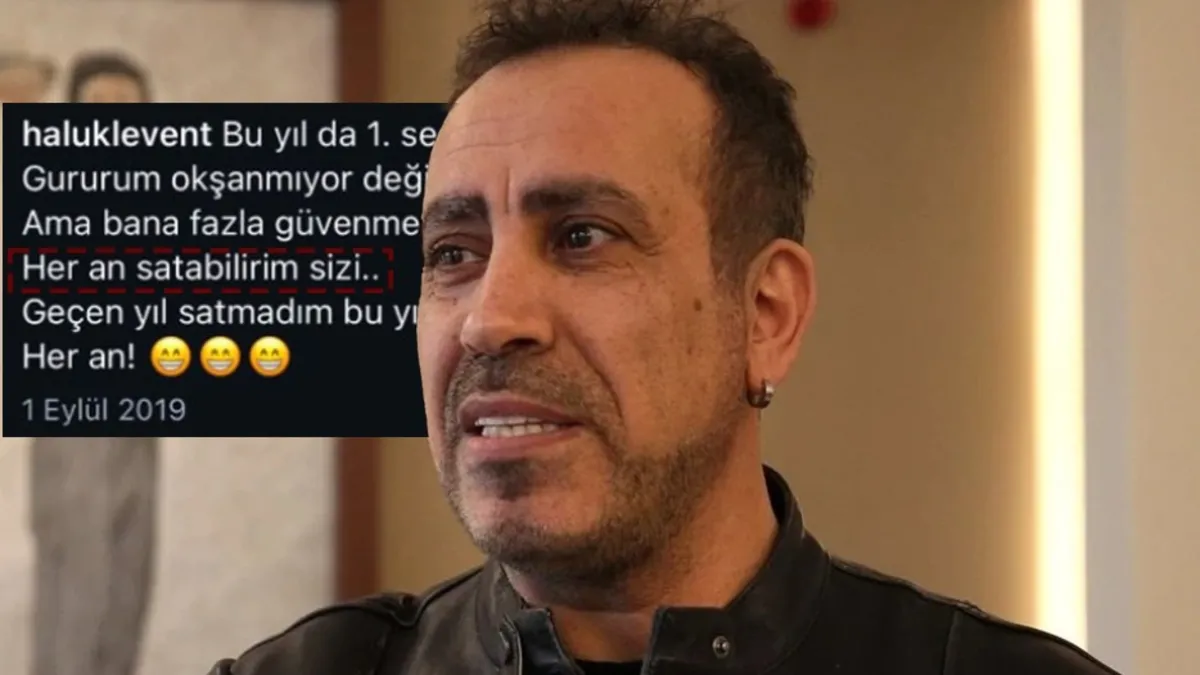 2019'da 'Her an satabilirim sizi' demişti! Türkiye'nin en güvenilir ünlüsü seçilen Haluk Levent'in o...