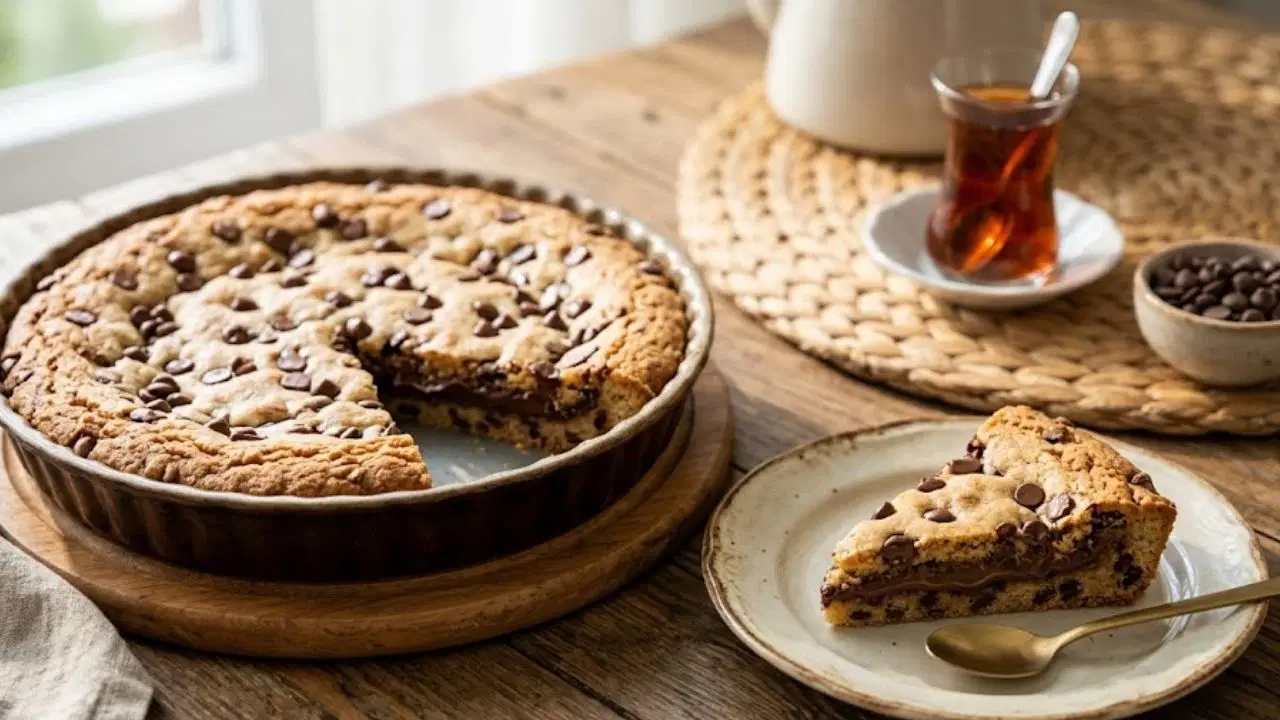 Çay saatlerine damga vuran lezzet: Cookie tart tarifi