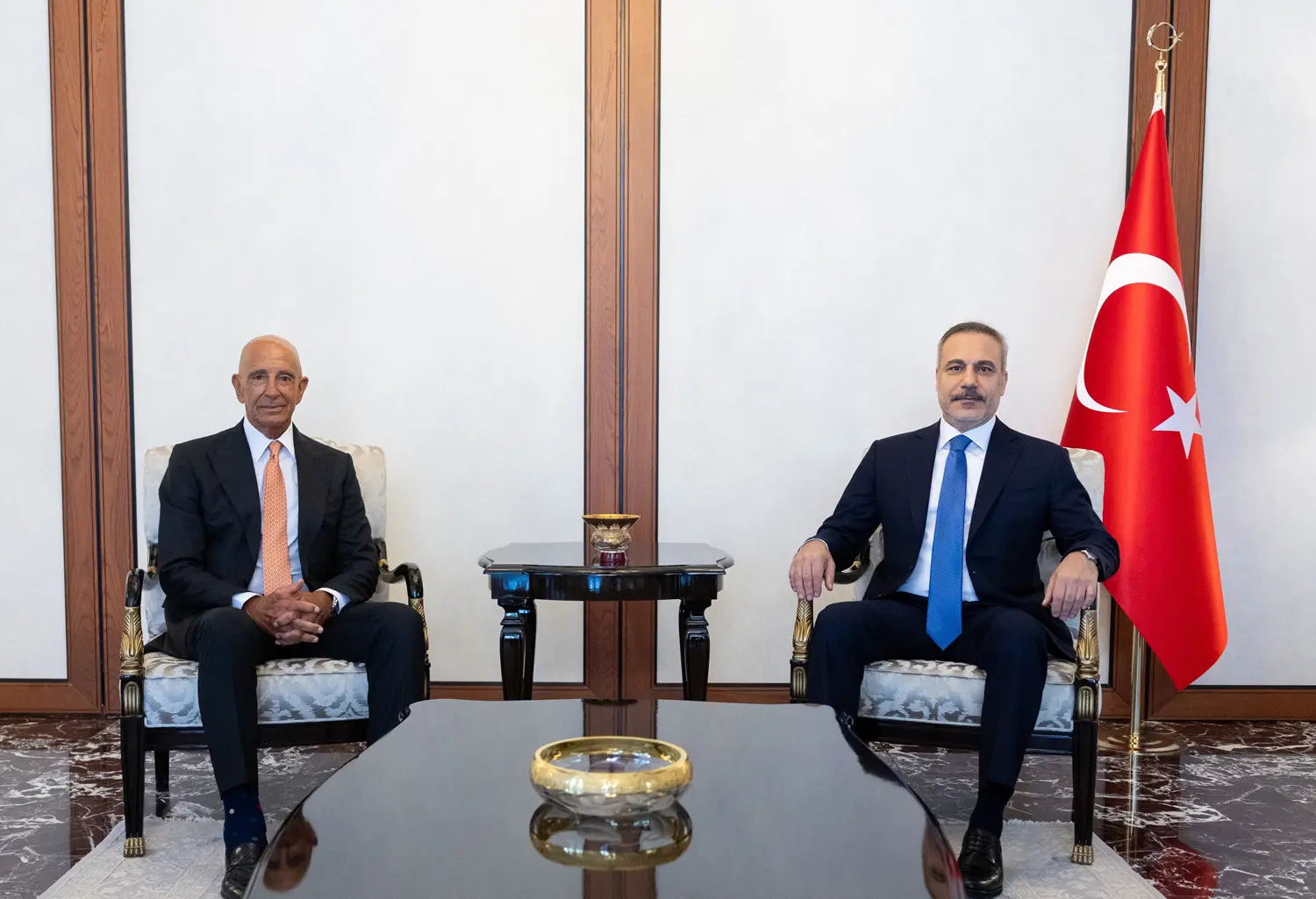 Bakan Fidan, ABD'nin Ankara Büyükelçisi Barrack'ı kabul etti