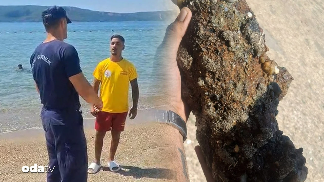 Çanakkale'de plajda patlamamış askeri mühimmat bulundu