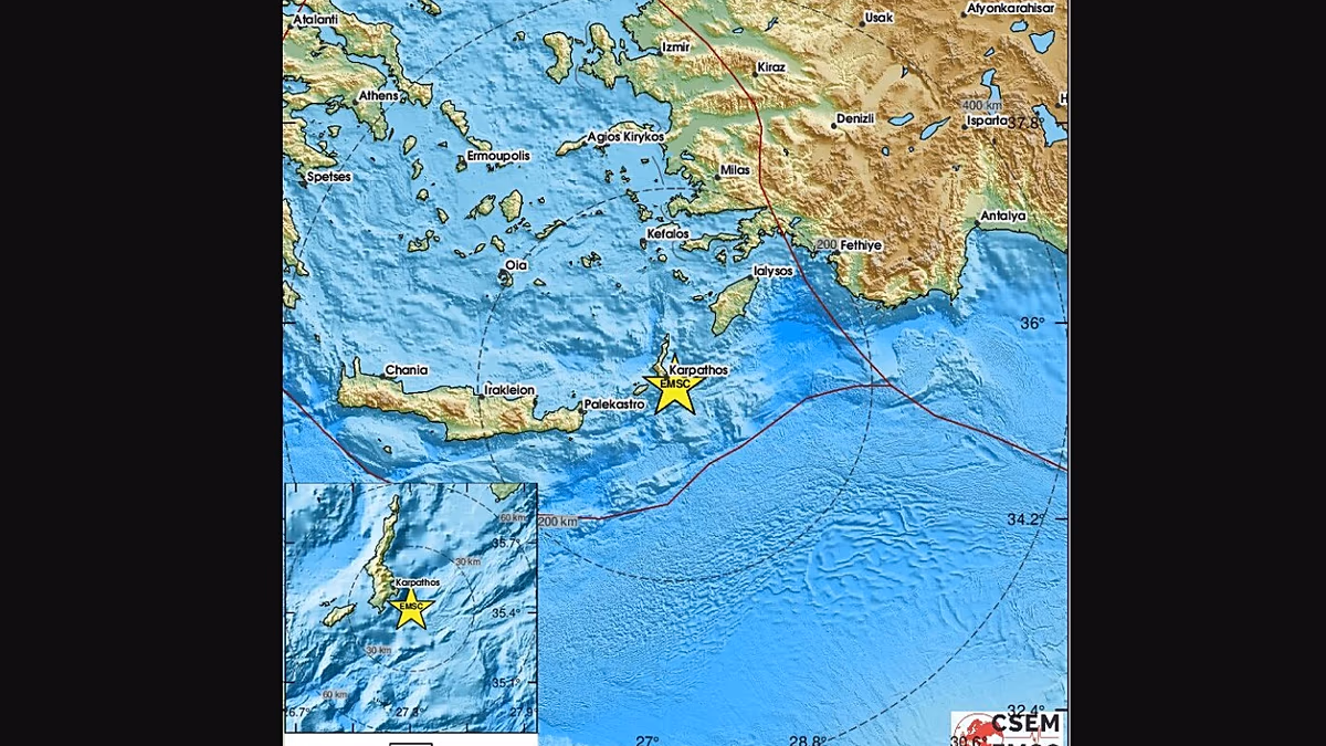 Akdeniz'de 5 üzeri deprem: Türkiye ve Yunanistan'da hissedildi