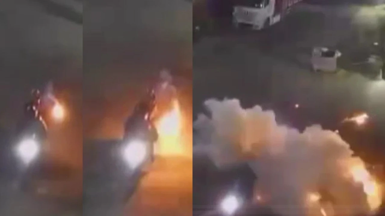 Fabrikaya atmaya çalıştığı bomba elinde patladı