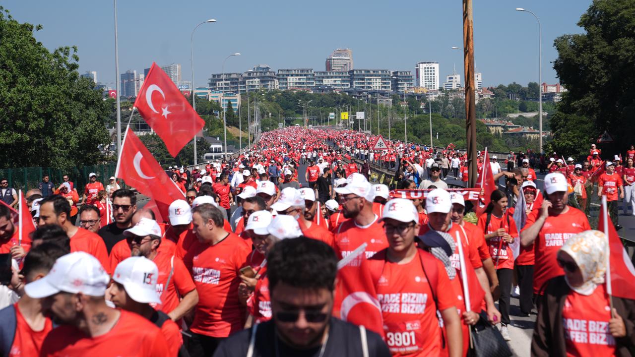 İrade Bizim, Zafer Bizim" Yürüyüşü tamamlandı