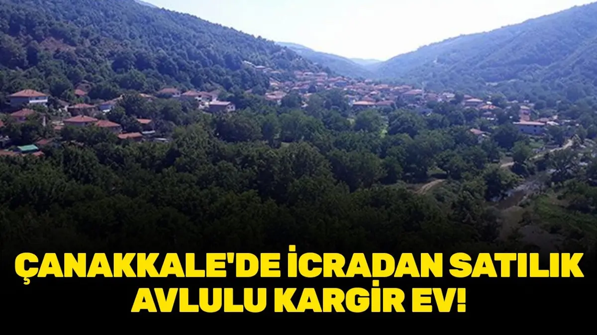 Çanakkale Biga Güleç Köyü'nde icradan satılık avlulu kargir ev!
