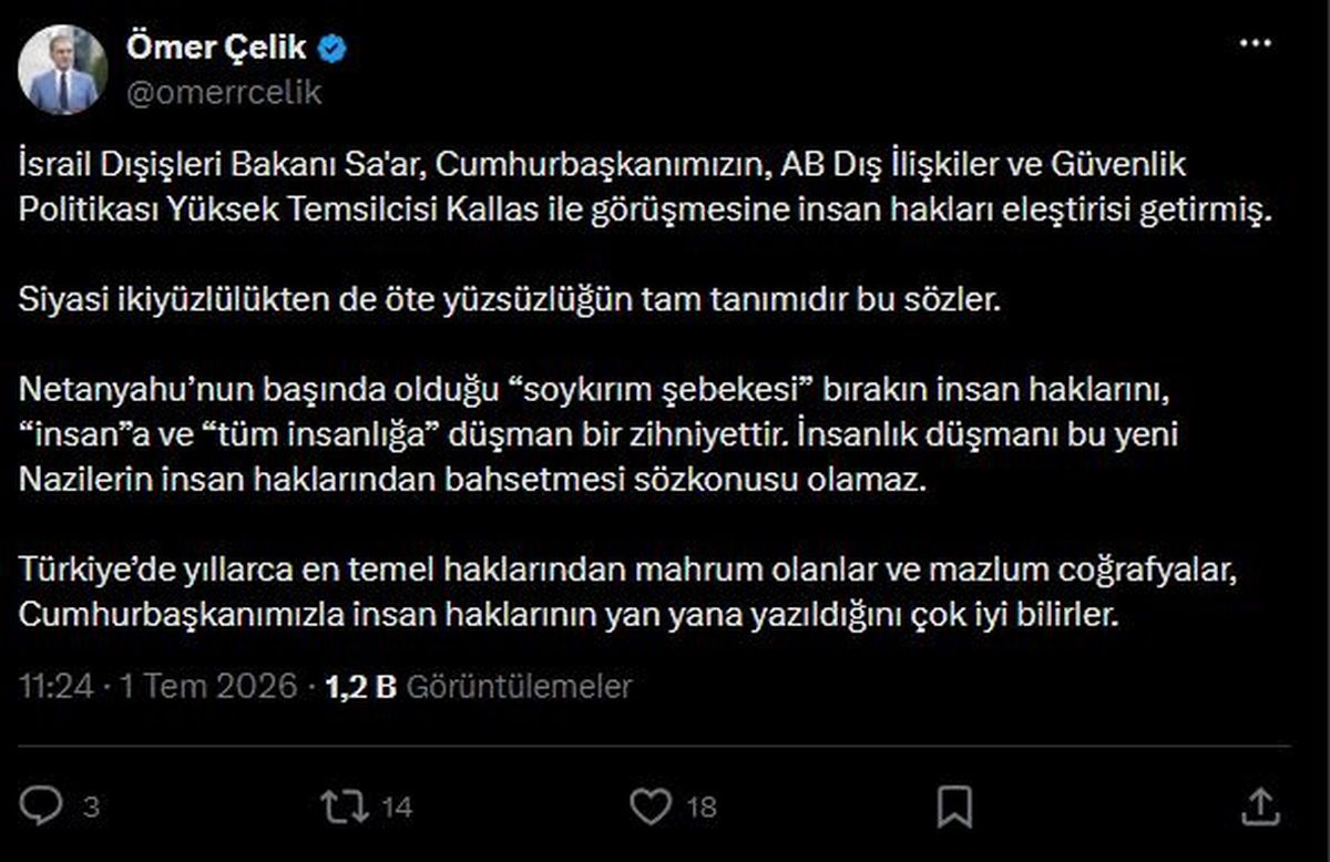 AK Parti'li Çelik: Soykırım şebekesi tüm insanlığa düşman bir zihniyettir