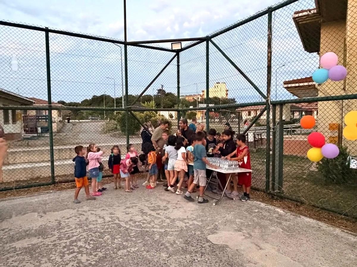 Sinop'ta çocuklar açık hava sinemasında buluştu
