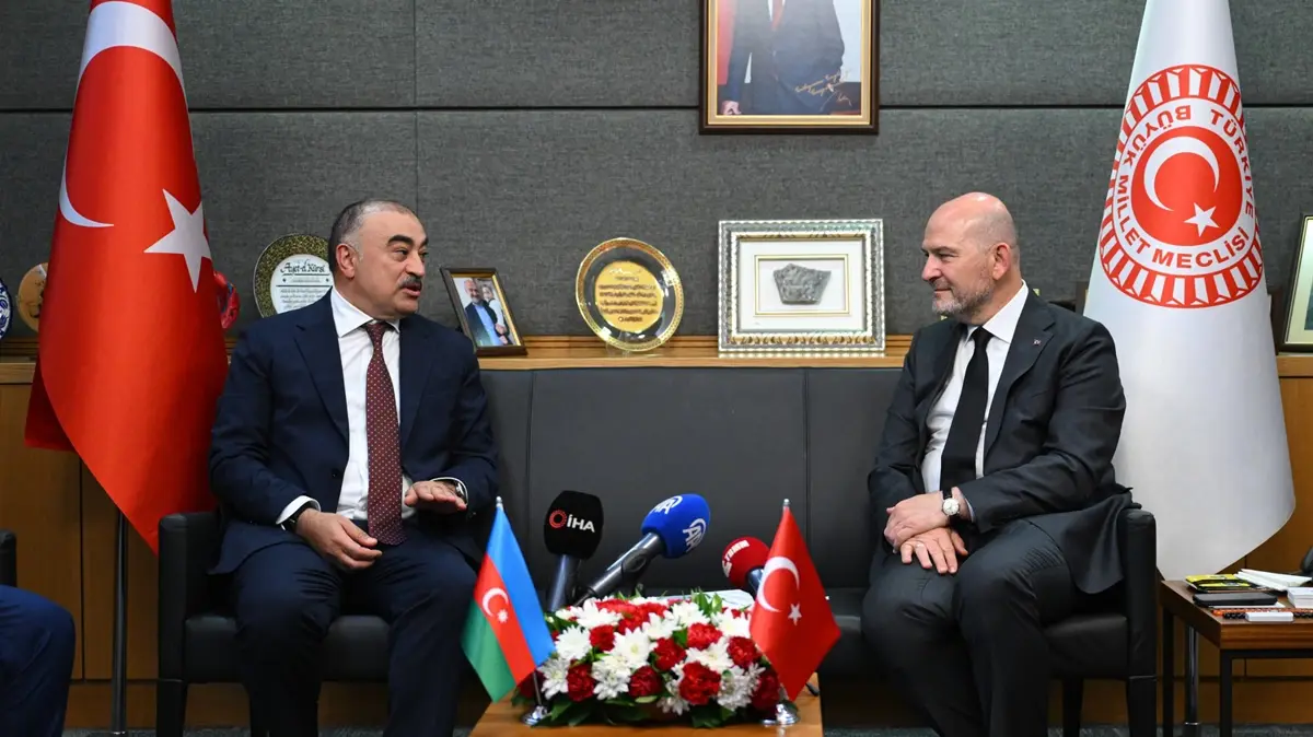 TBMM İçişleri Komisyonu Başkanı Soylu, Memmedov'u kabul etti