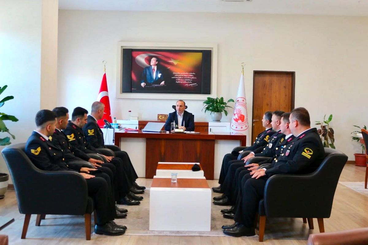 Kaymakam Erdoğan jandarma personelini ağırladı