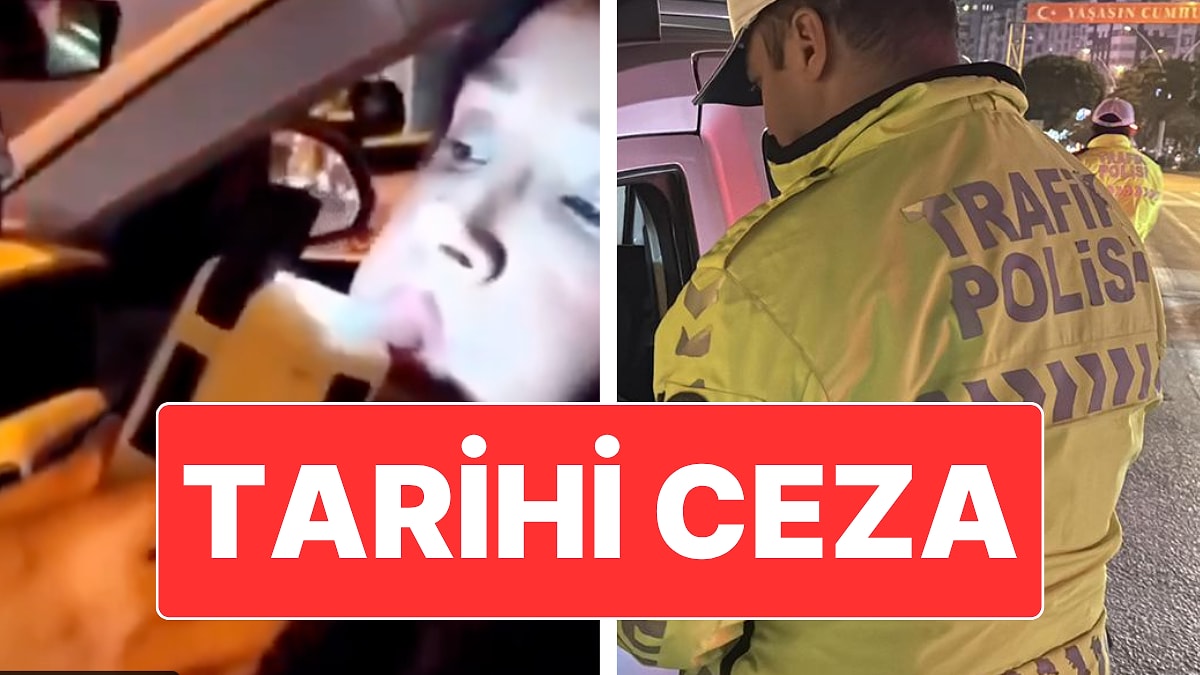 Trabzon’da Kadın Bir Sürücüye 5 Farklı Kural İhlalinden 1 Milyon 200 Bin Lira Trafik Cezası Kesildi