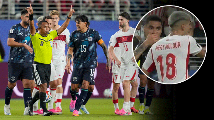 Türkiye - Paraguay maçında ortalık karıştı! Yeni kırmızı kart kuralı ilk kez uygulandı