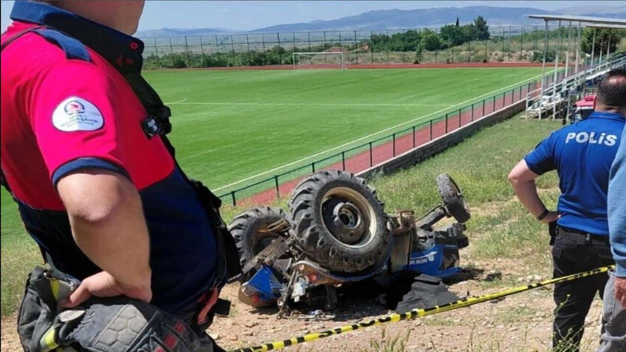 Denizli’de kahreden traktör kazası