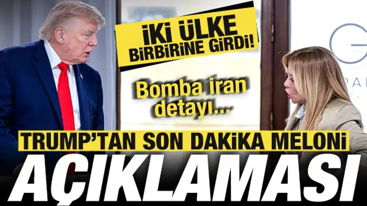 Trump'tan son dakika Meloni açıklaması! İki ülke birbirine girdi! Bomba İran detayı...