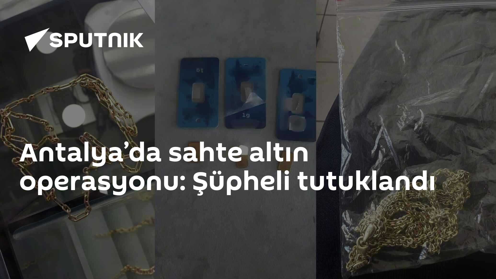 Antalya’da sahte altın operasyonu: Şüpheli tutuklandı