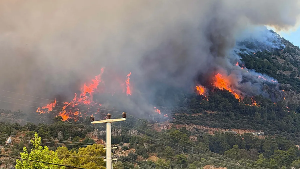 Muğla’da orman yangını! Ekiplerin müdahalesi sürüyor: Bir mahalle tedbir amacıyla boşaltıldı