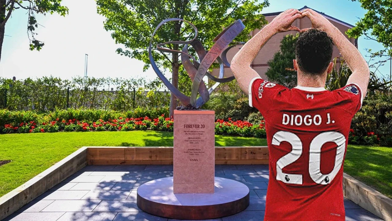 Liverpool'dan Diogo Jota'ya anlamlı vefa: Anfield'da ölümsüzleştirildi