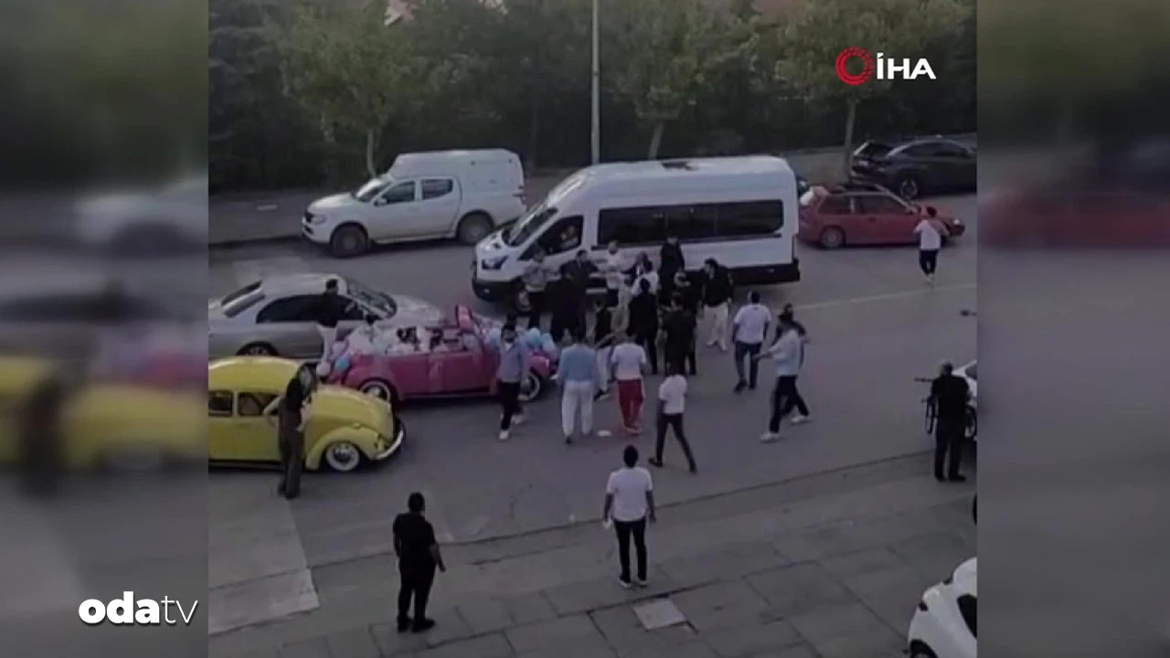 Ankara'da sünnet konvoyu trafiği felç etti