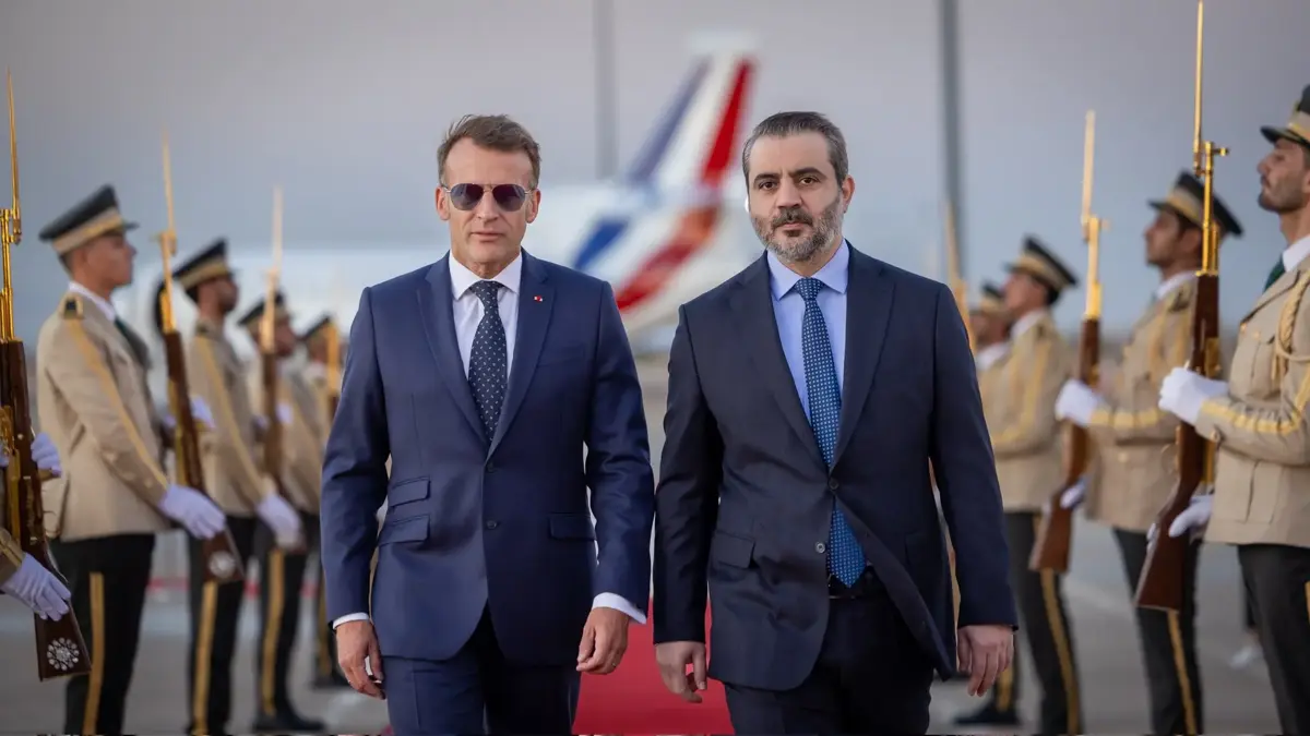 Fransa Cumhurbaşkanı Macron Suriye'de