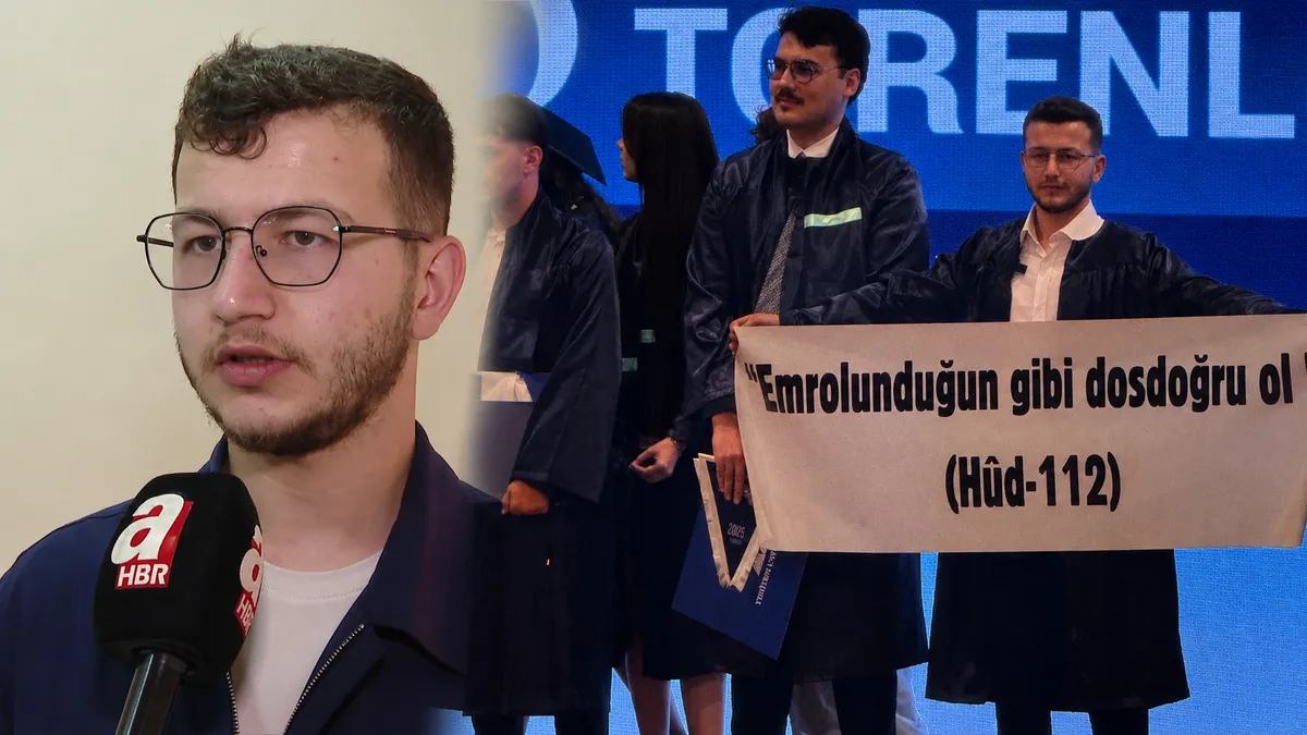 Yeditepe'de ayet yazılı pankartı açan öğrenci A Haber'de: 'Başörtülü ablalarımızın alkışı beni üzdü'