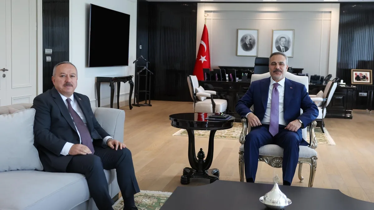 Bakan Fidan, Emniyet Genel Müdürü Ali Fidan'ı kabul etti