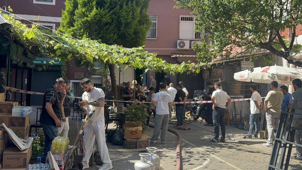 İstanbul'da tekstil atölyesinde yangın