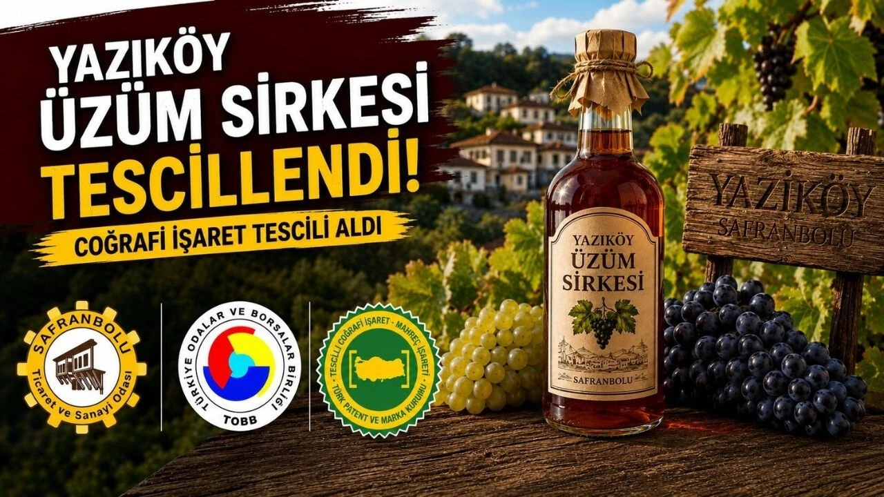 Yazıköy Üzüm Sirkesi coğrafi işaret tescili aldı