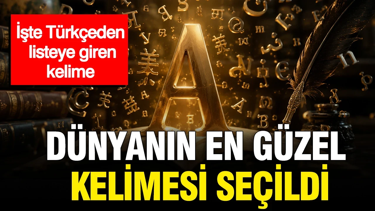 Dünyanın en güzel kelimesi seçildi: İşte Türkçeden listeye giren kelime