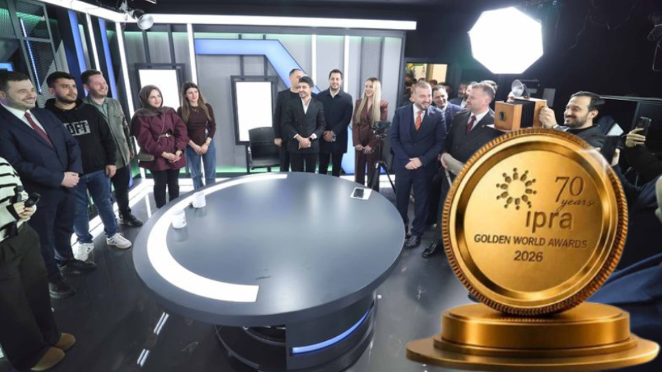 Arnavutköy Belediyesi'nin Yeni Medya Akademisine IPRA'dan Altın Küre ödülü