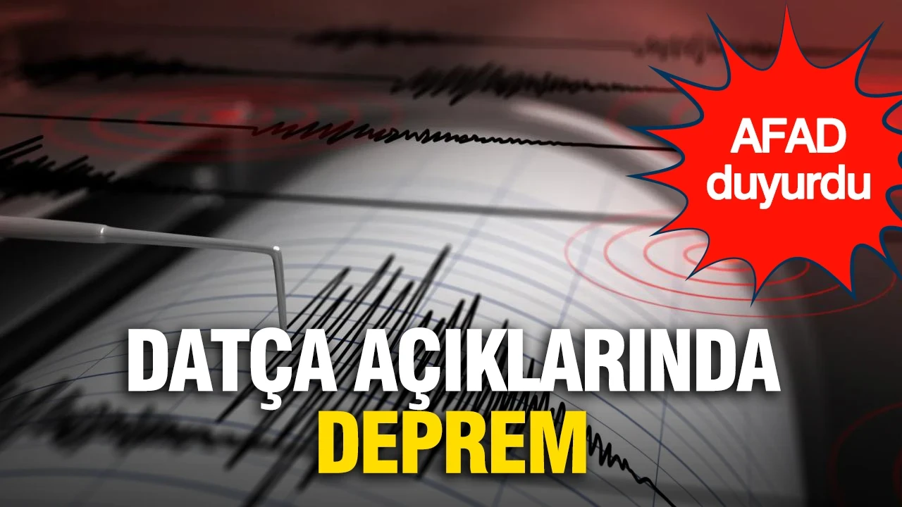 Datça açıklarında 3.7 büyüklüğünde deprem (29 Haziran 2026)