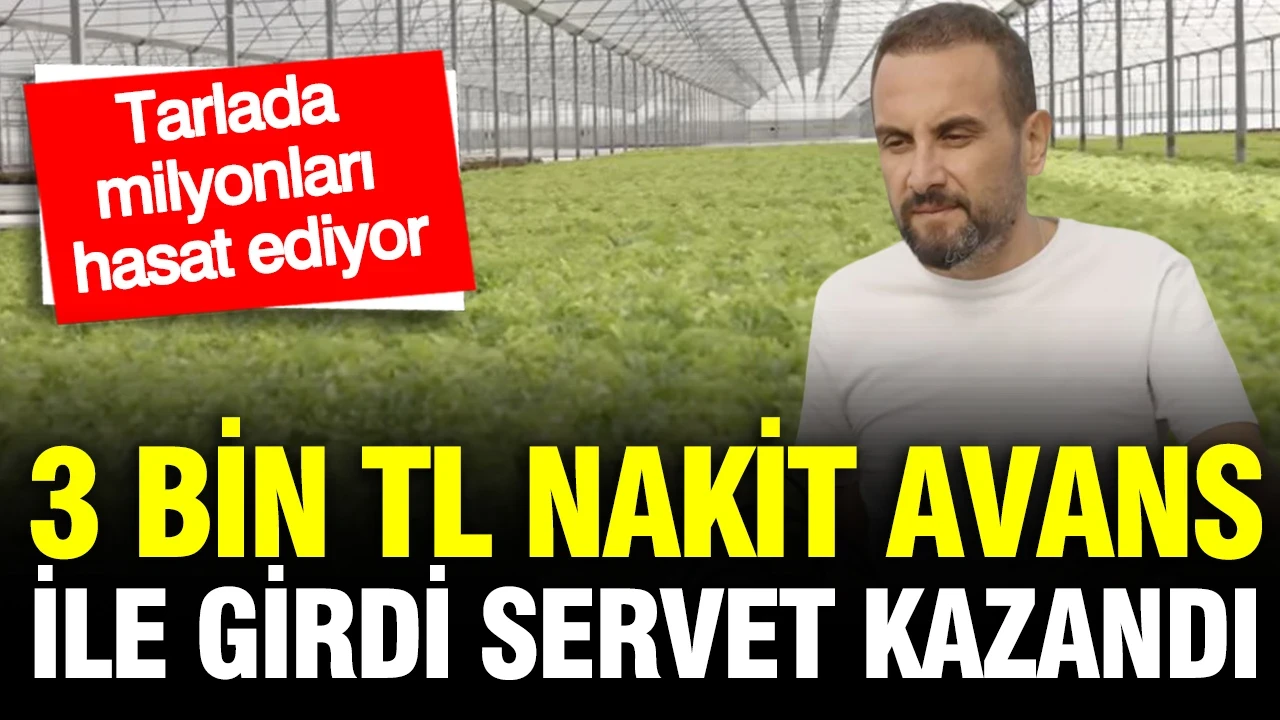 3 bin TL nakit avans ile girdi, servet kazandı: Tarlada milyonları hasat ediyor