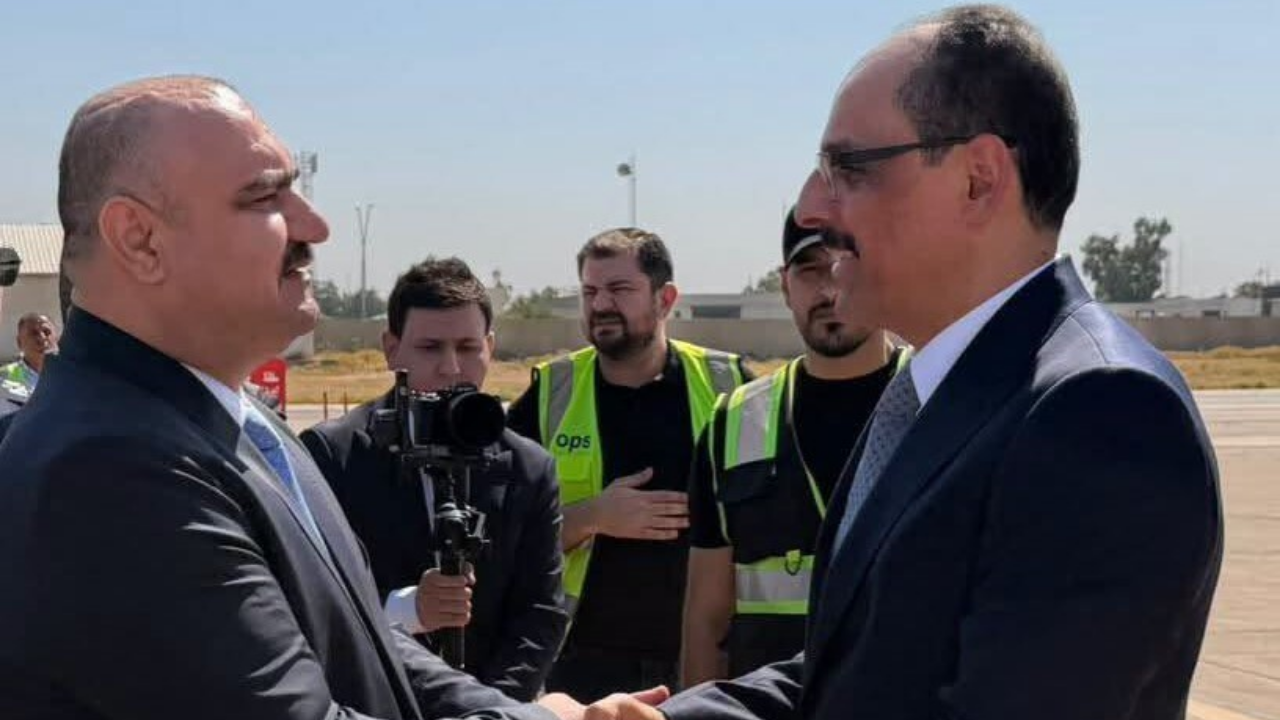 Irak'ta temaslarını sürdüren MİT Başkanı Kalın, Kerkük'ü ziyaret etti: Vali Mehmet Seman Ağa tarafından karşılandı