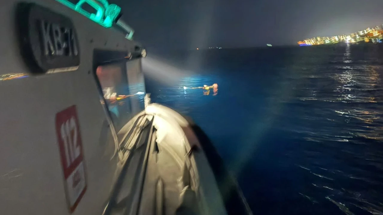 Bodrum’dan Yunanistan’a yüzerek geçmek isterken yakalandı