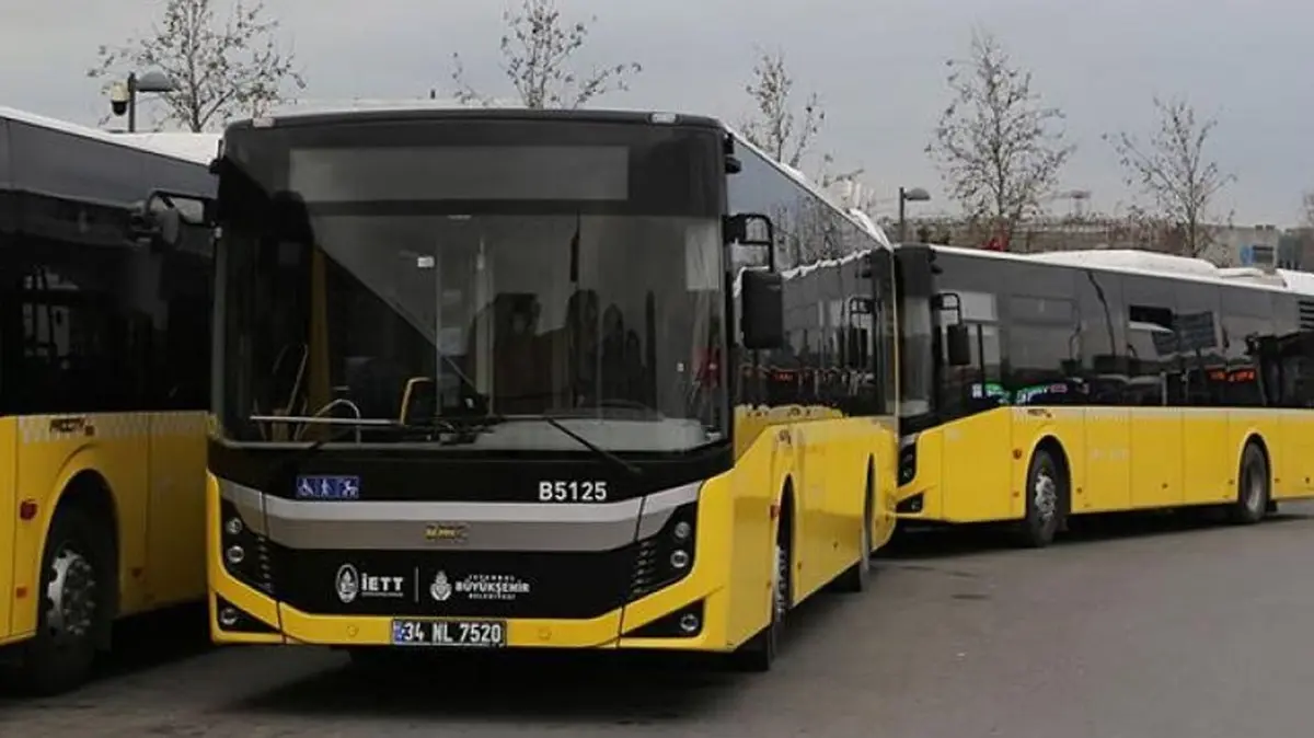 İETT otobüsü alev alev yandı