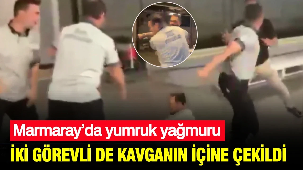 Marmaray’da yumruk yağmuru: Güvenlik ve temizlik görevlisi de karıştı