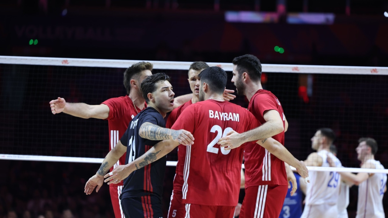 A Milli Erkek Voleybol Takımı, Sırbistan'ı yendi