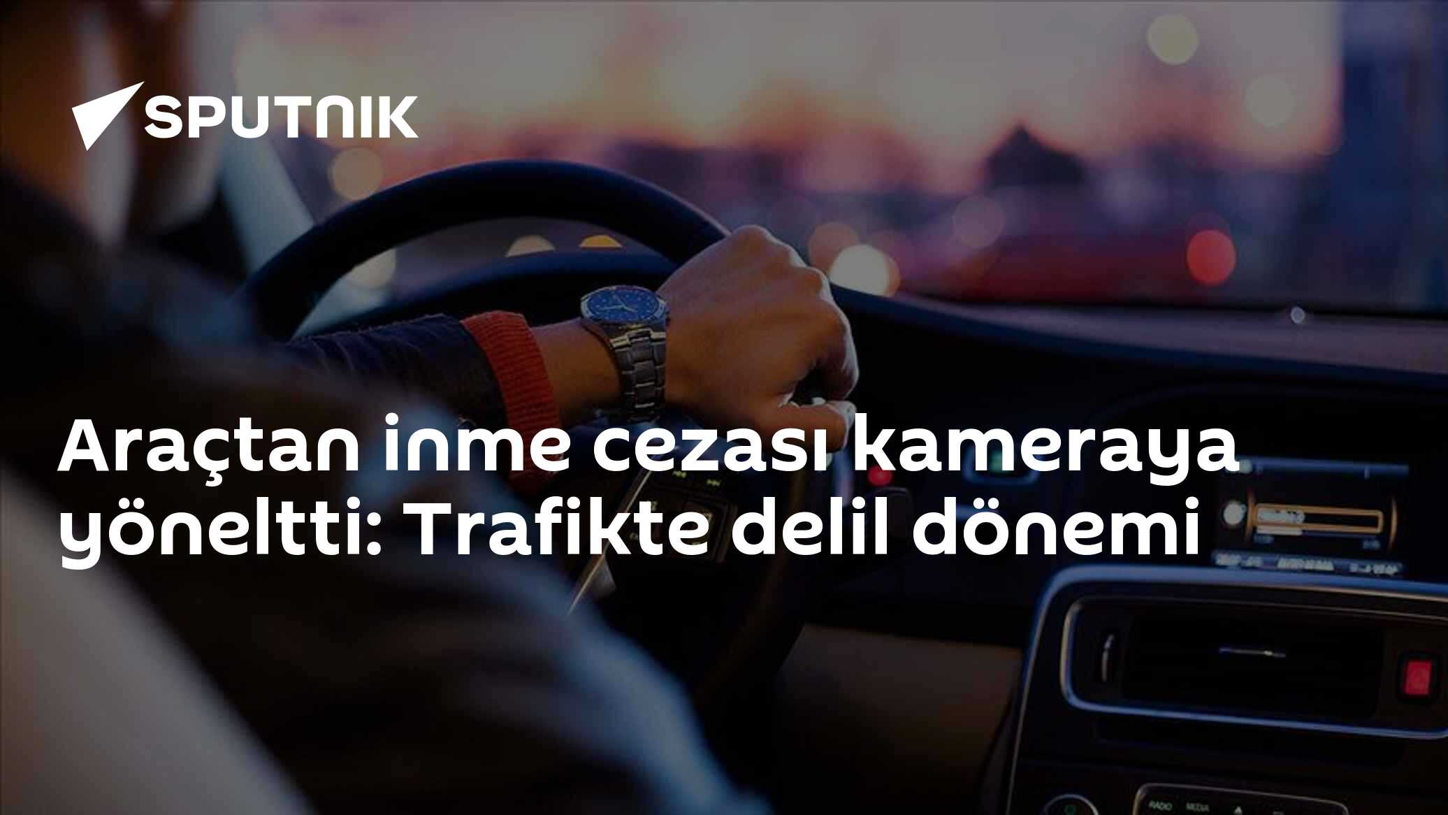 Araçtan inme cezası kameraya yöneltti: Trafikte delil dönemi