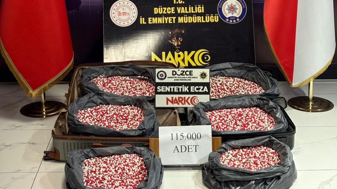 Düzce'de ele geçirildi! Tam 115 bin adet