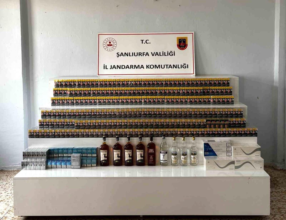 Şanlıurfa'da 2 bin 558 paket gümrük kaçağı sigara ele geçirildi