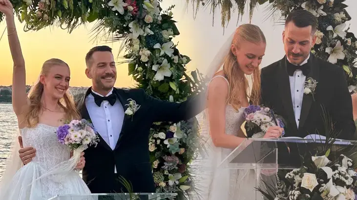 Survivor şampiyonu Ogeday Girişken ile Zeynep Yumrutaş evlendi! İşte nikahtan ilk kareler