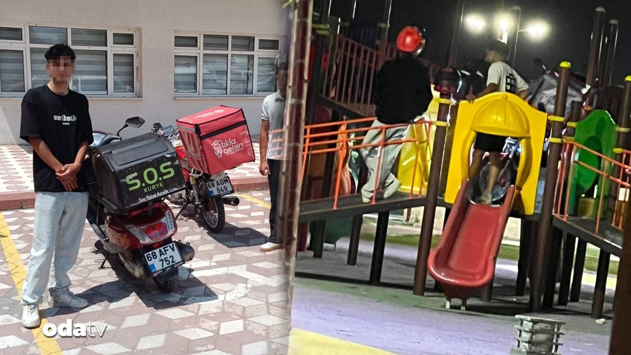 Çocuk parkını pist sandılar: Motosiklet şovu pahalıya patladı